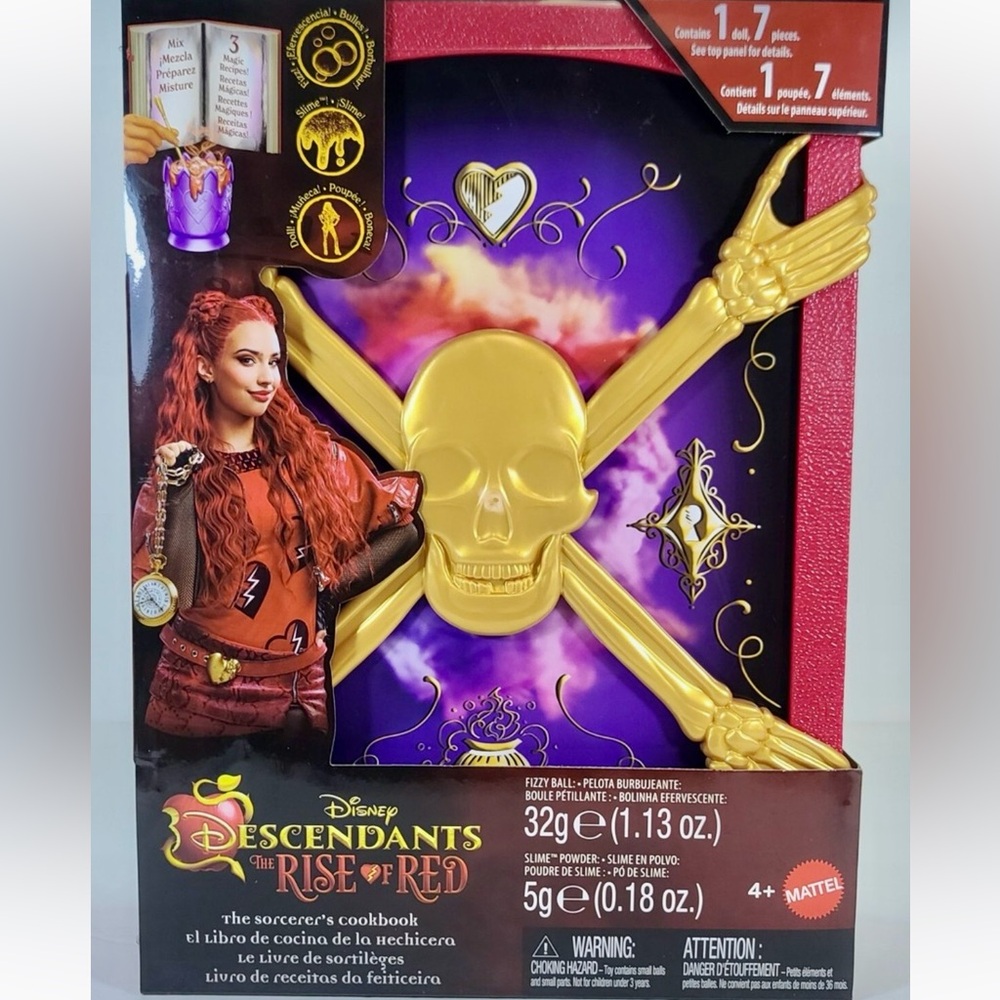 Disney Descendants: Rise of the Red -Sorcerer’s cook book w/ fizz, slime & doll